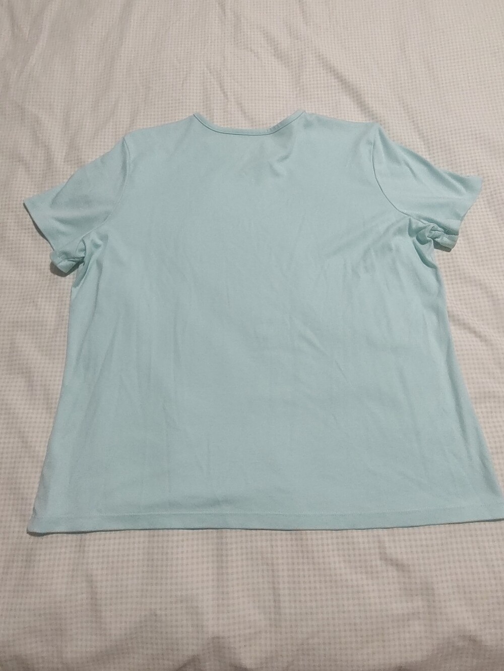 L.L. Bean Women's Pale Aqua Short-Sleeve Tee